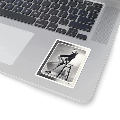 Lori Nelson #04 - Vintage B&W Full Body Leggy Cheesecake Pin-Up Photo (Vintage Female Icon) STICKER Vinyl Kiss-Cut Decal - The Sticker Space