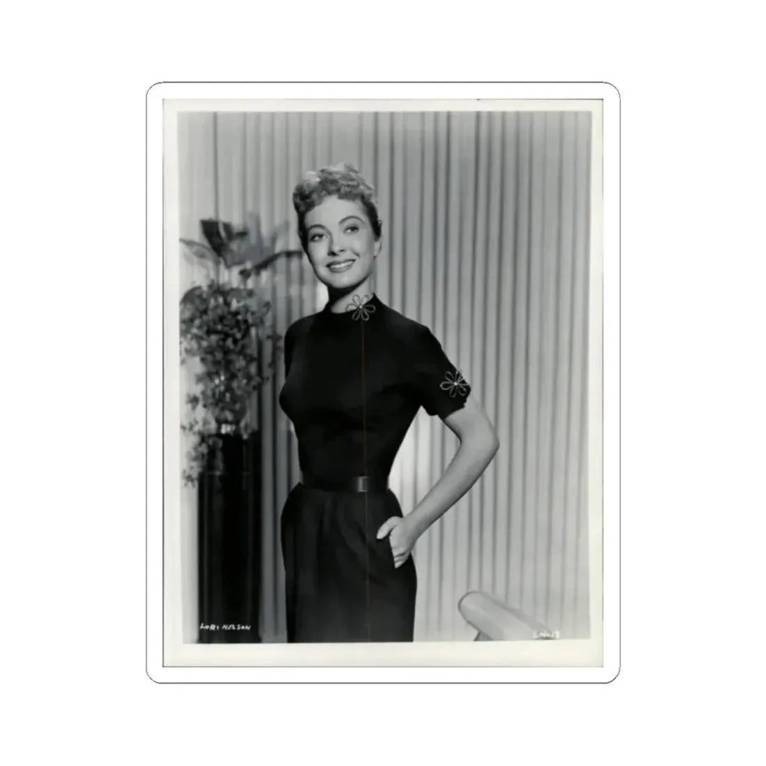 Lori Nelson #110 (Vintage Female Icon) STICKER Vinyl Kiss-Cut Decal 2 Inch White - The Sticker Space