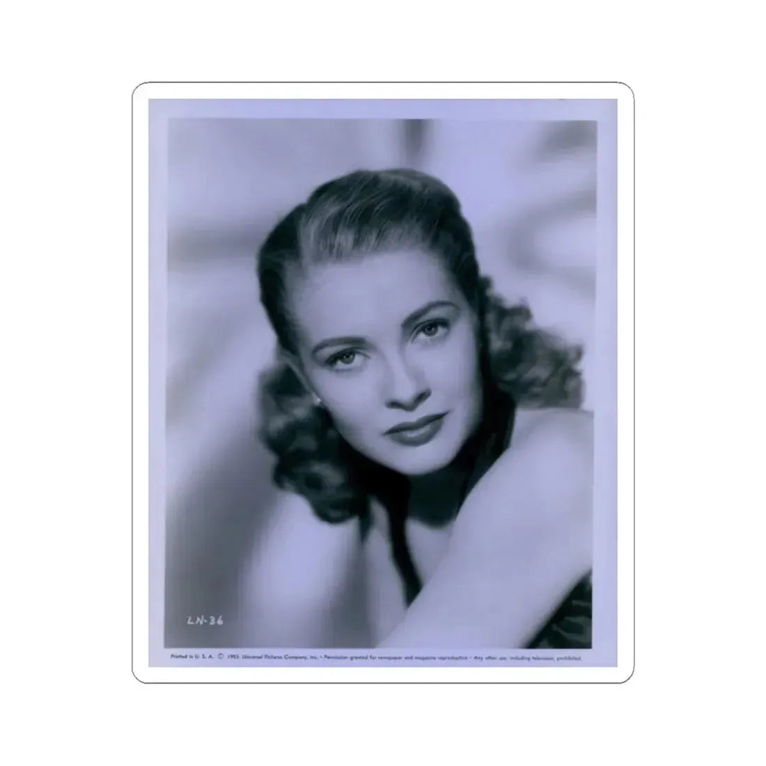 Lori Nelson #121 (Vintage Female Icon) STICKER Vinyl Kiss-Cut Decal 2 Inch White - The Sticker Space