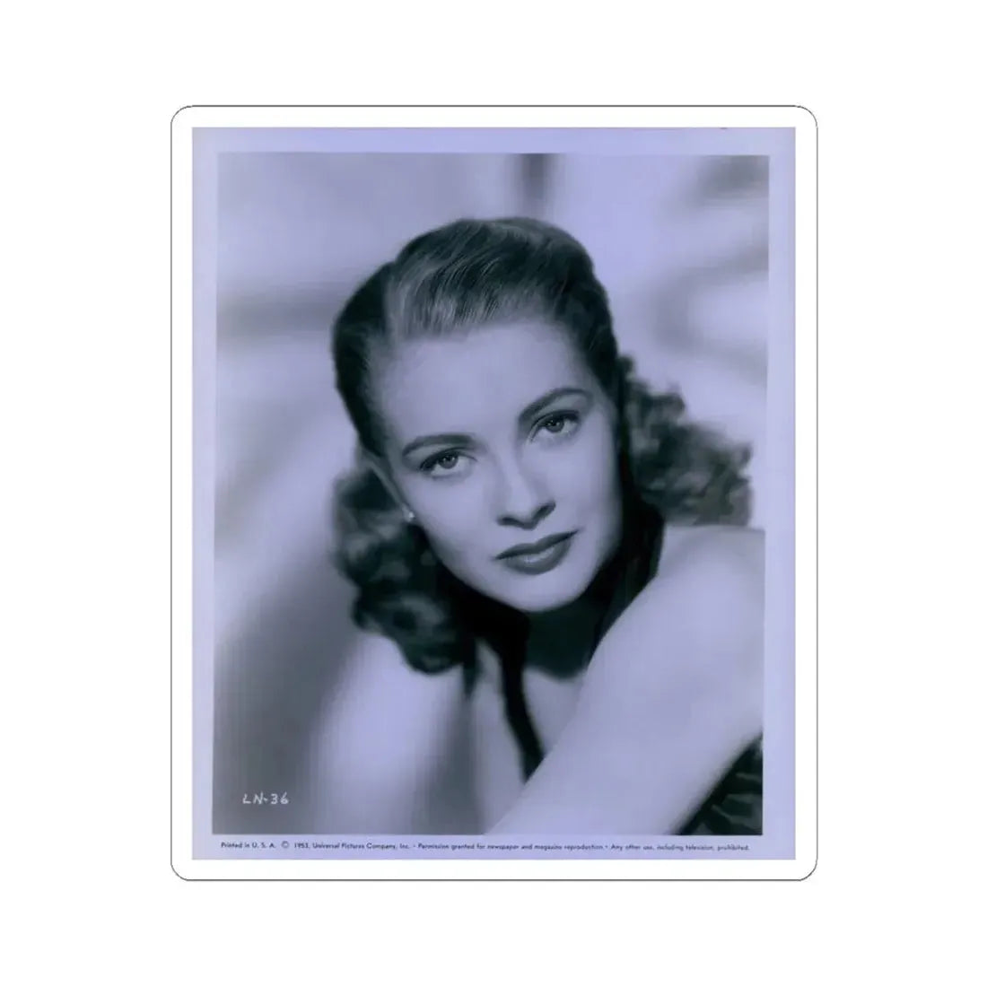 Lori Nelson #121 (Vintage Female Icon) STICKER Vinyl Kiss-Cut Decal 4 Inch White - The Sticker Space