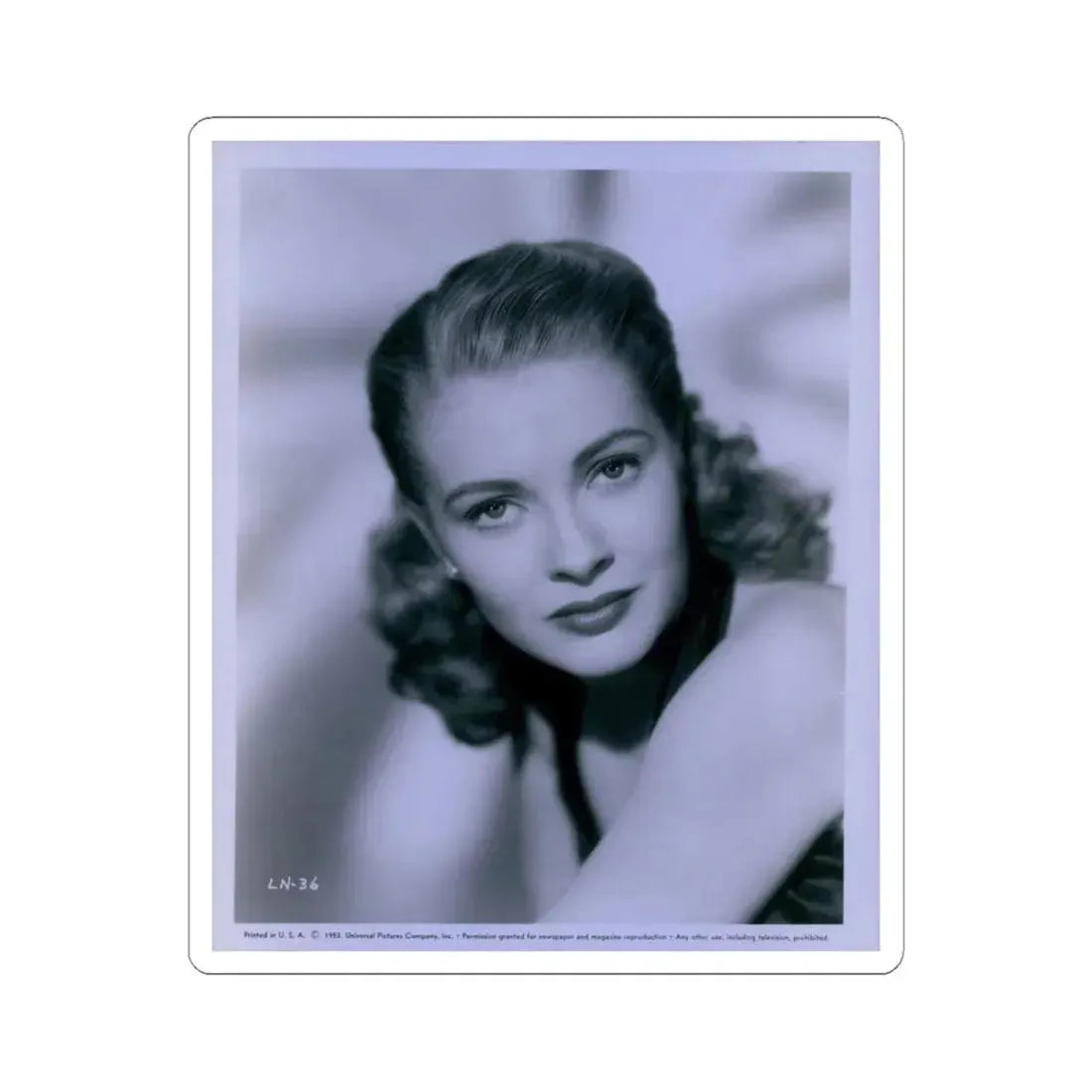 Lori Nelson #121 (Vintage Female Icon) STICKER Vinyl Kiss-Cut Decal 6 Inch White - The Sticker Space