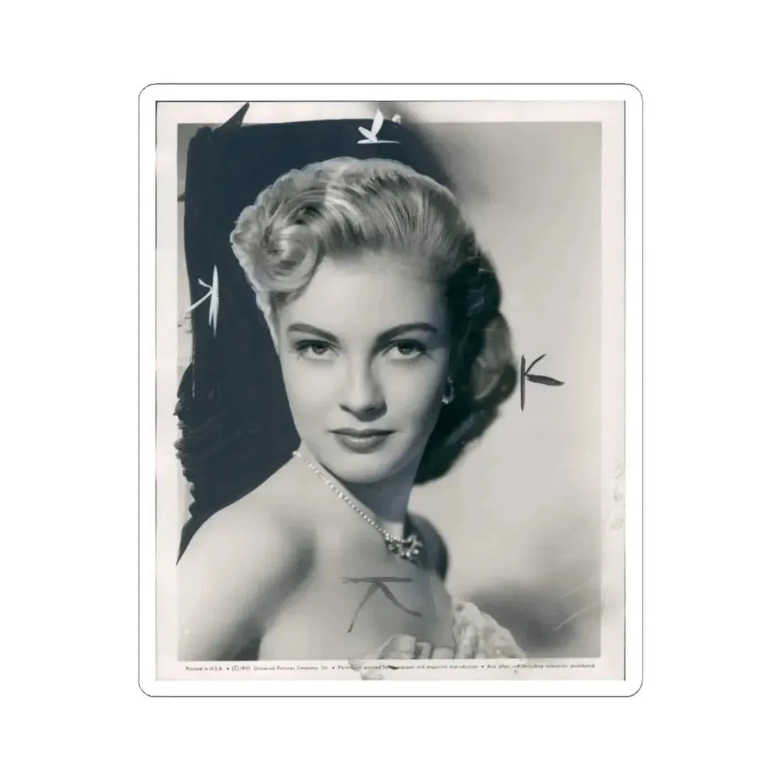 Lori Nelson #131 (Vintage Female Icon) STICKER Vinyl Kiss-Cut Decal 6 Inch White - The Sticker Space