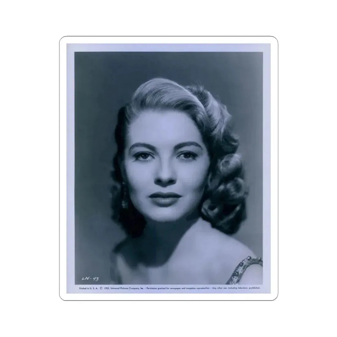 Lori Nelson #148 (Vintage Female Icon) STICKER Vinyl Kiss-Cut Decal 6 Inch White - The Sticker Space