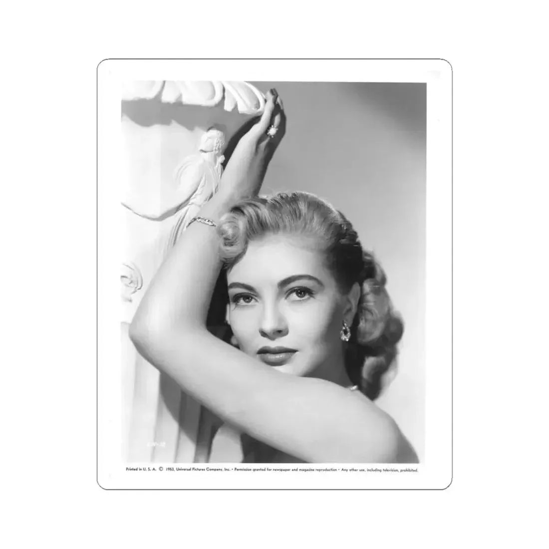 Lori Nelson #149 (Vintage Female Icon) STICKER Vinyl Kiss-Cut Decal 4 Inch White - The Sticker Space