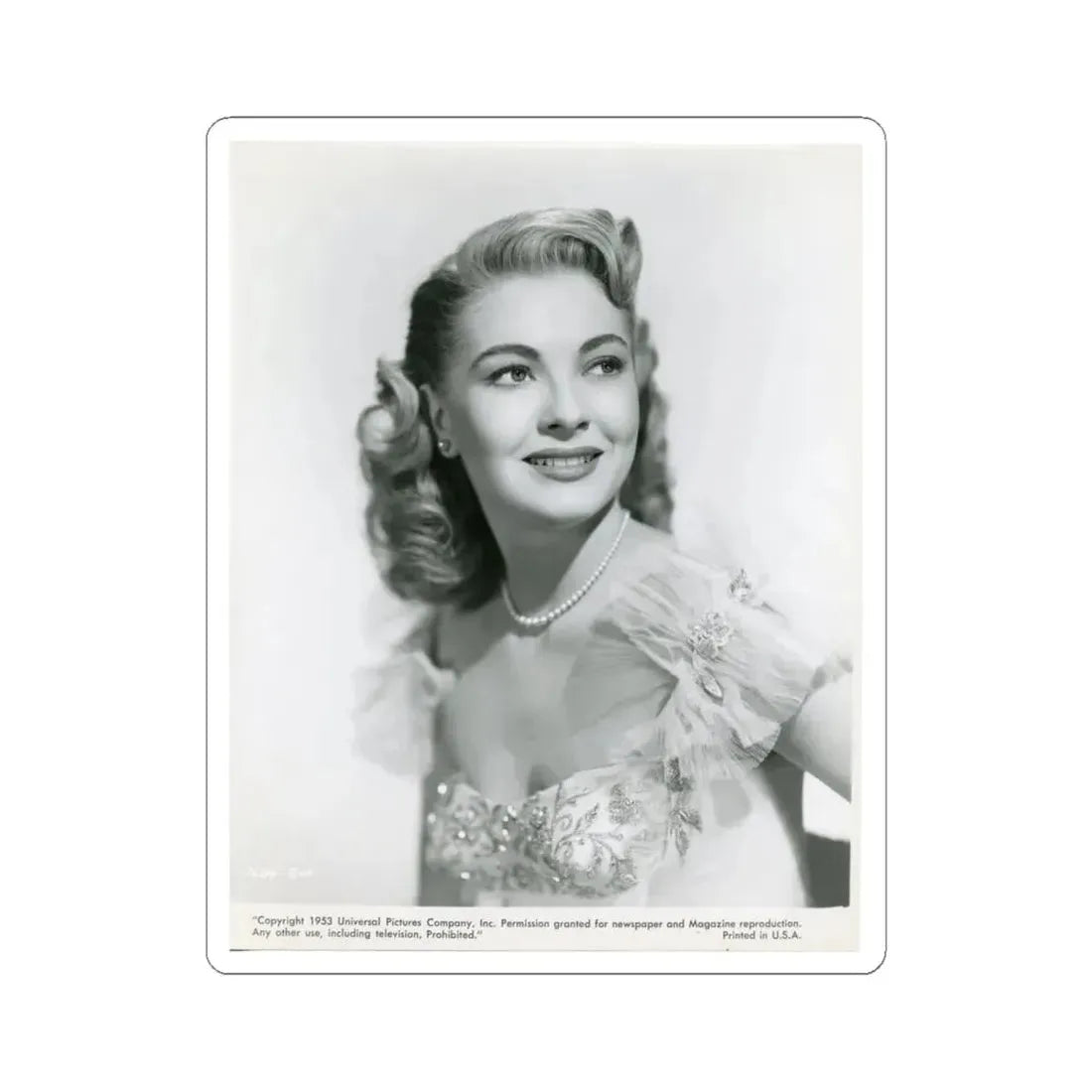 Lori Nelson #151 (Vintage Female Icon) STICKER Vinyl Kiss-Cut Decal 6 Inch White - The Sticker Space