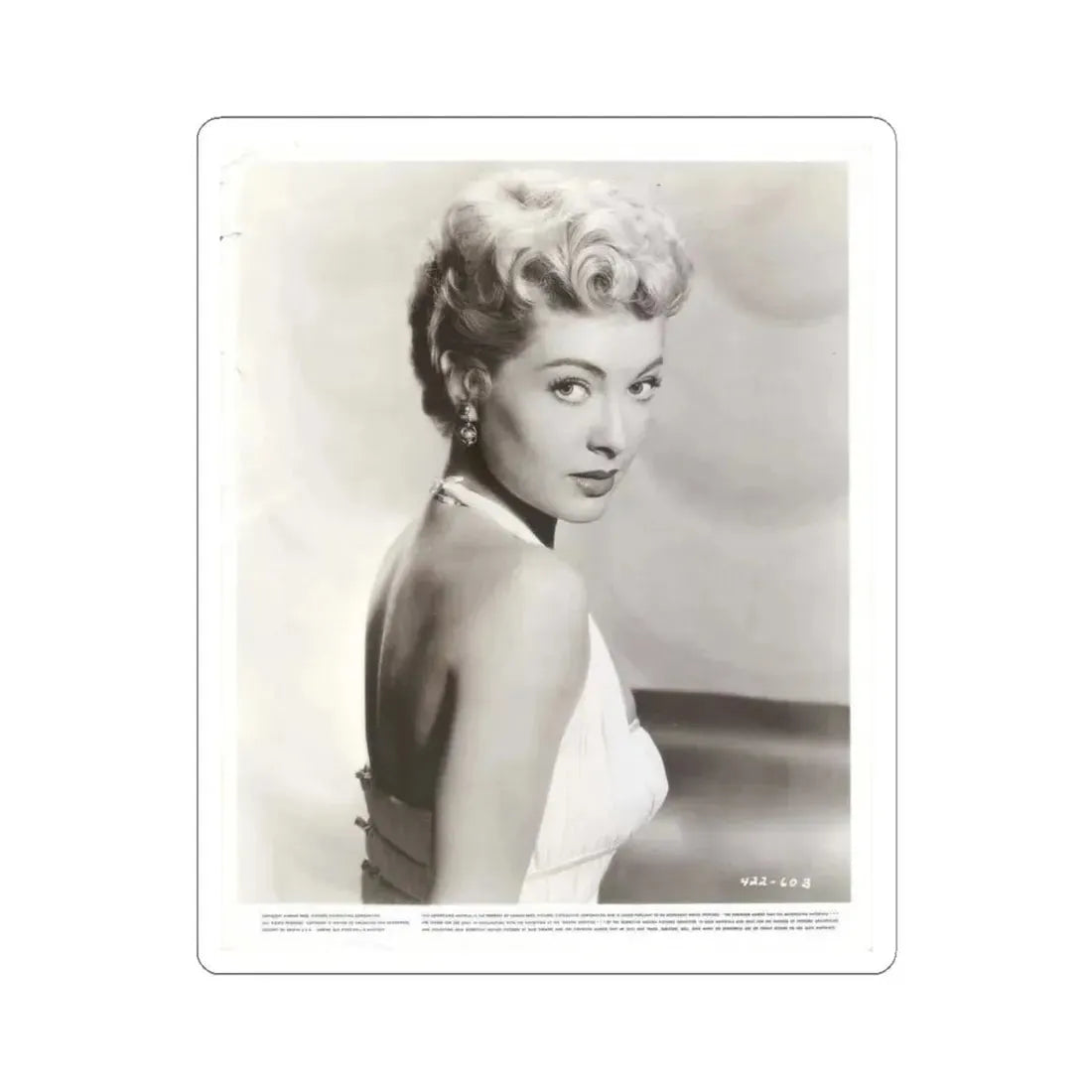 Lori Nelson #157 (Vintage Female Icon) STICKER Vinyl Kiss-Cut Decal 3 Inch White - The Sticker Space