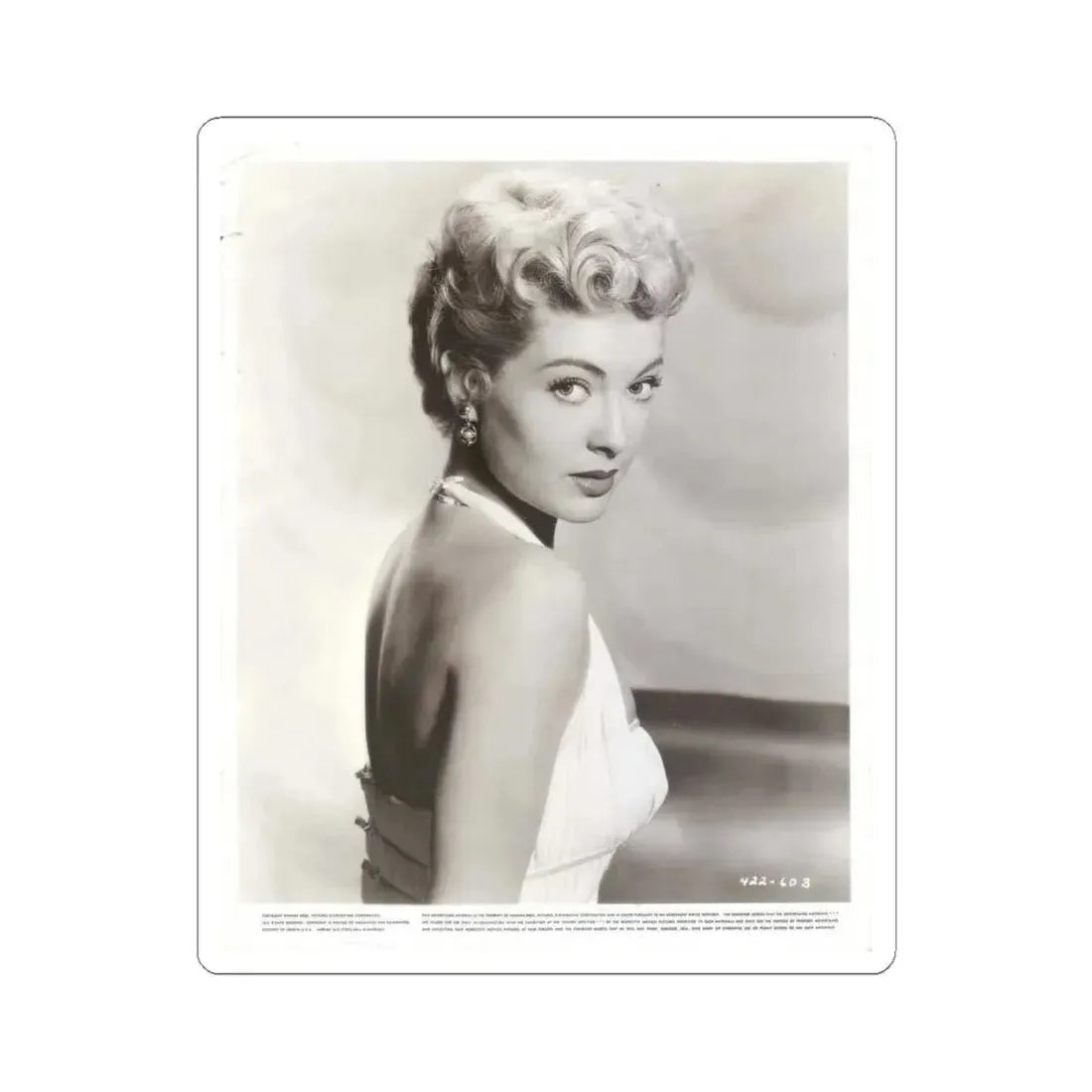 Lori Nelson #157 (Vintage Female Icon) STICKER Vinyl Kiss-Cut Decal 4 Inch White - The Sticker Space