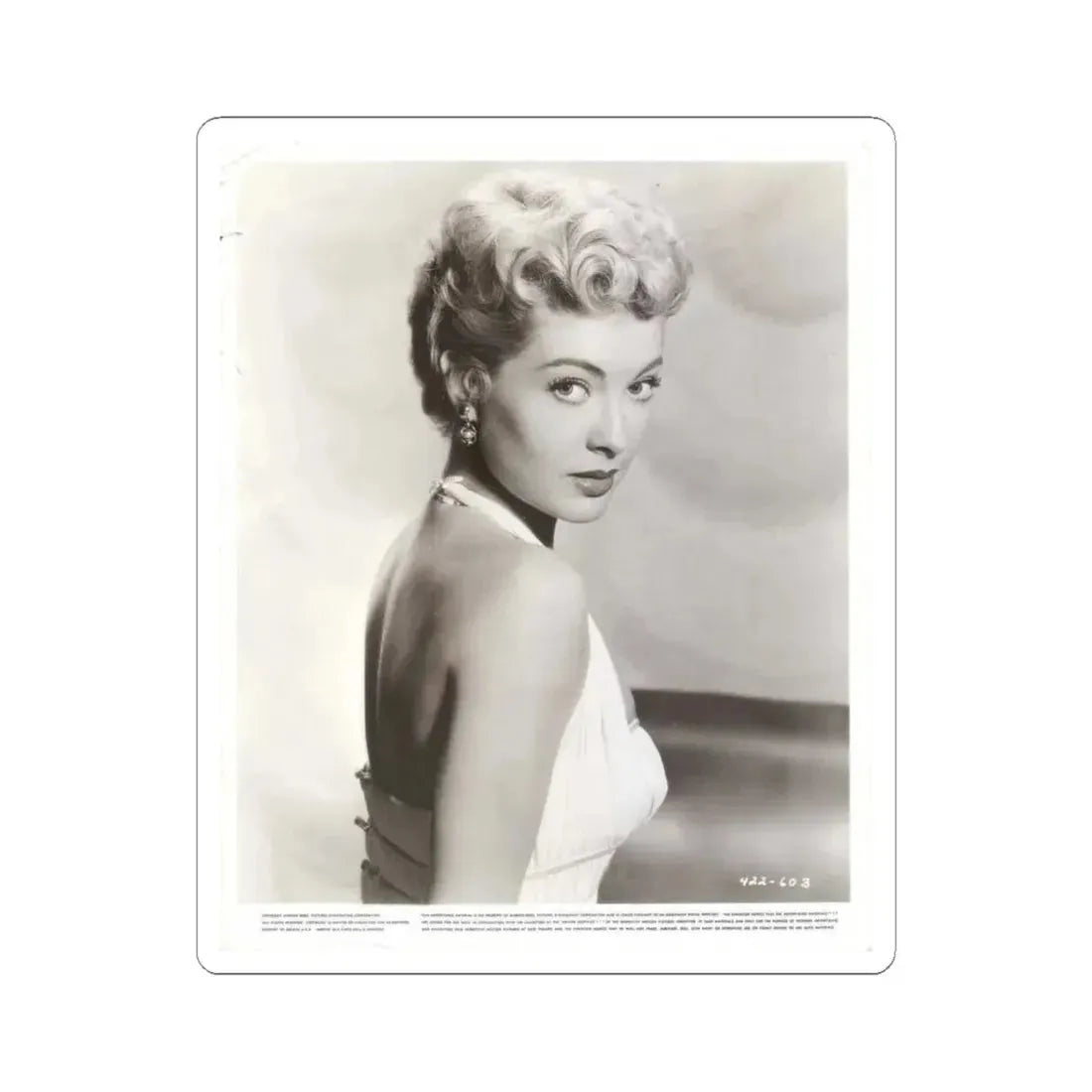 Lori Nelson #157 (Vintage Female Icon) STICKER Vinyl Kiss-Cut Decal 6 Inch White - The Sticker Space