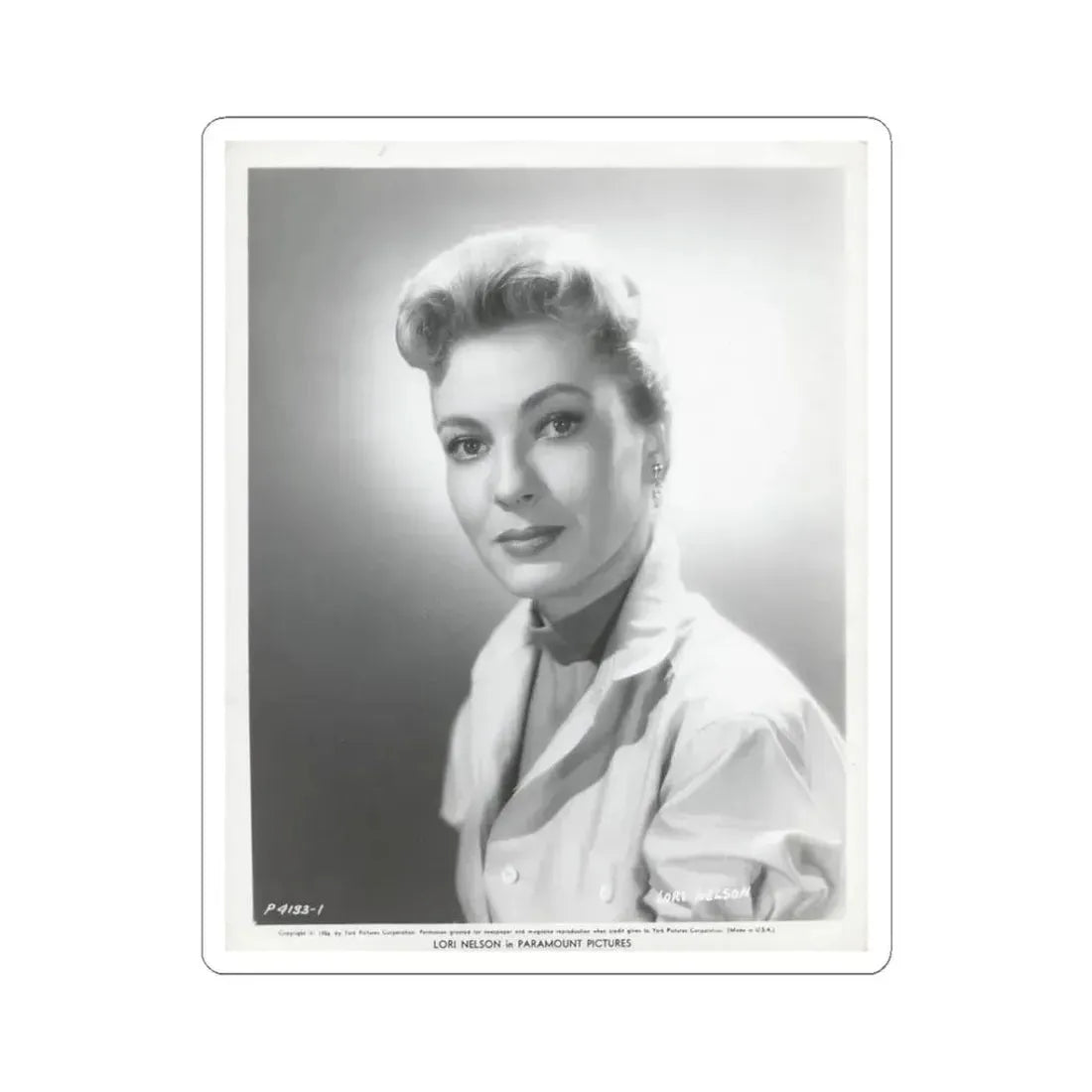 Lori Nelson #158 (Vintage Female Icon) STICKER Vinyl Kiss-Cut Decal 3 Inch White - The Sticker Space