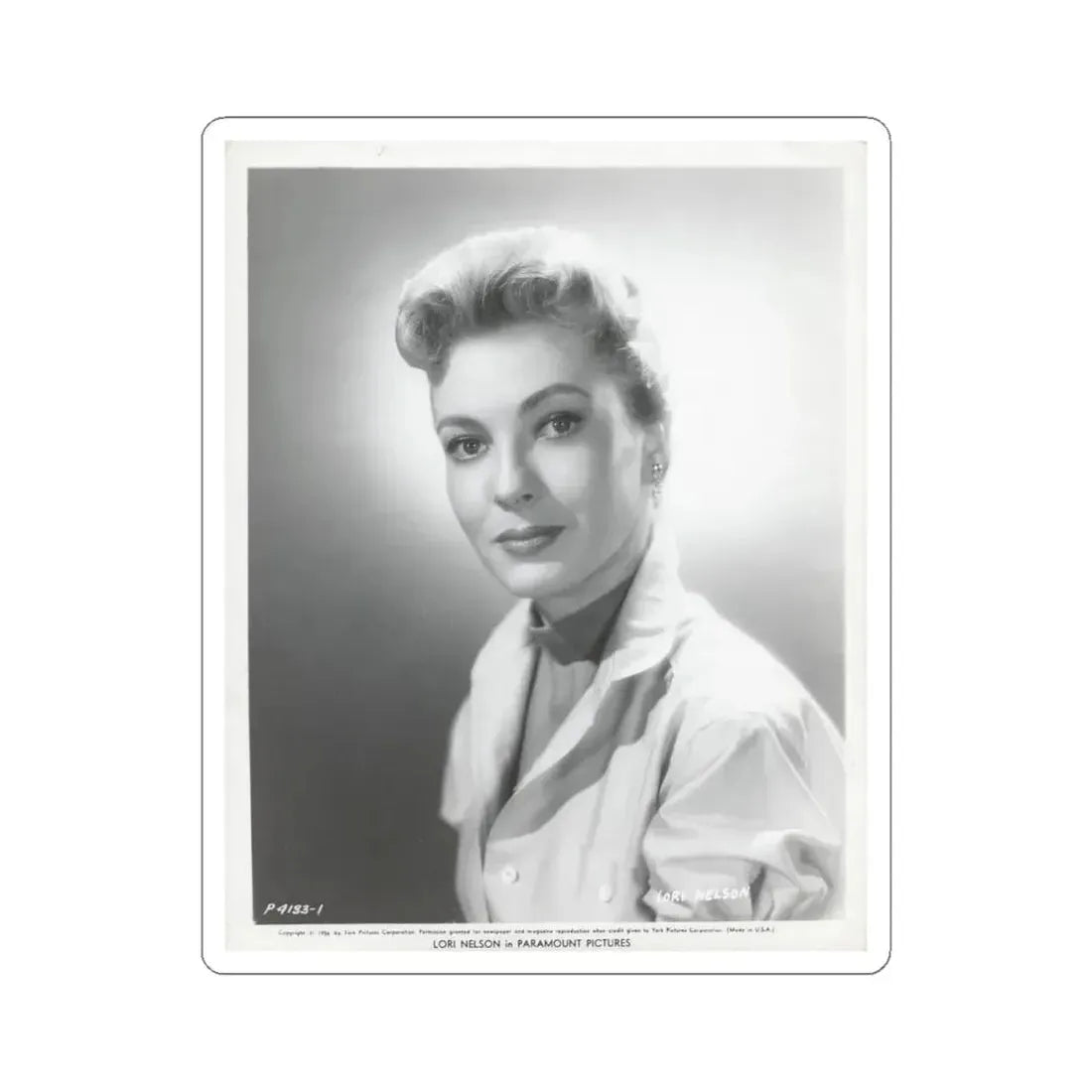 Lori Nelson #158 (Vintage Female Icon) STICKER Vinyl Kiss-Cut Decal 4 Inch White - The Sticker Space