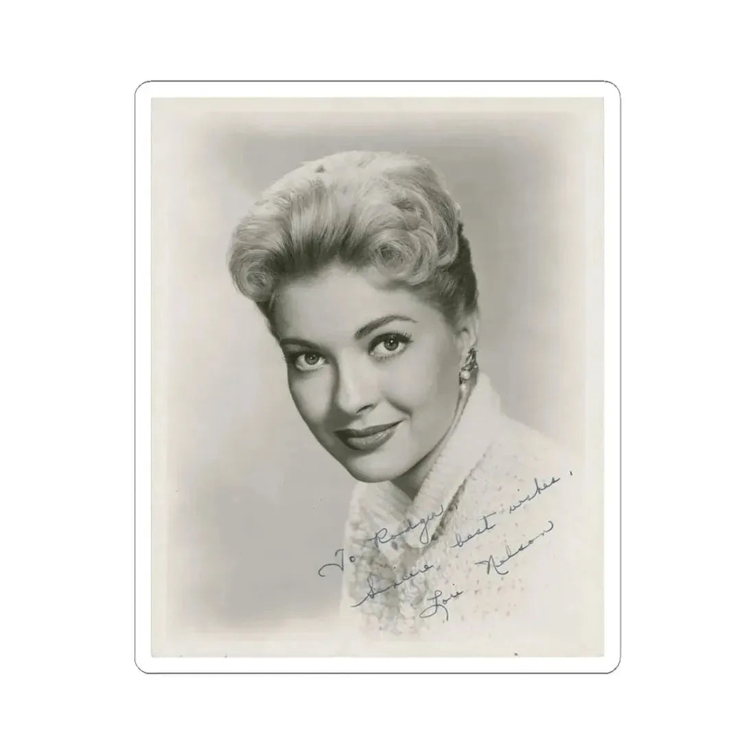 Lori Nelson #160 (Vintage Female Icon) STICKER Vinyl Kiss-Cut Decal 3 Inch White - The Sticker Space