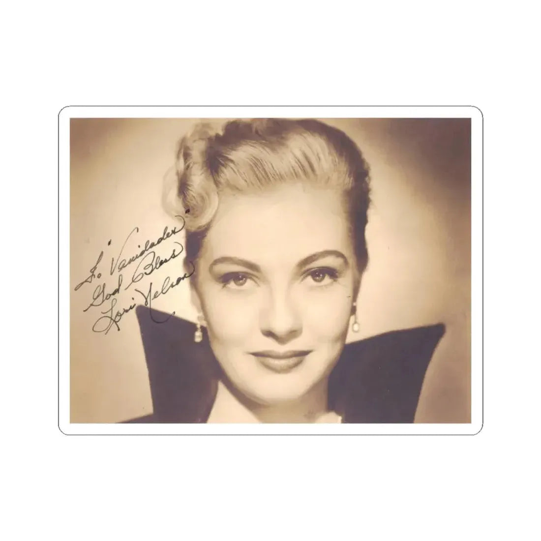 Lori Nelson #167 (Vintage Female Icon) STICKER Vinyl Kiss-Cut Decal 6 Inch White - The Sticker Space