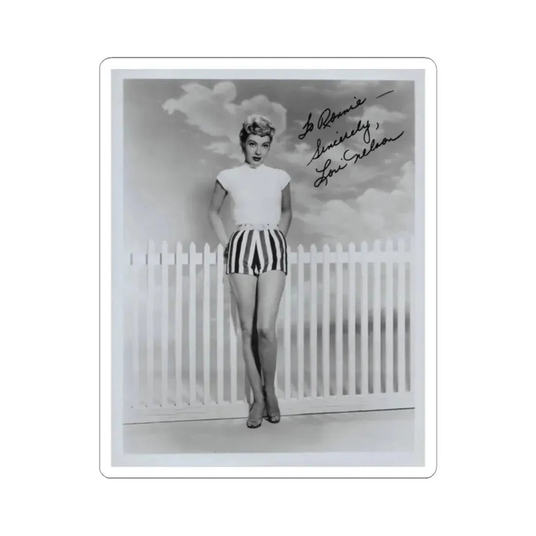 Lori Nelson #171 (Vintage Female Icon) STICKER Vinyl Kiss-Cut Decal 2 Inch White - The Sticker Space