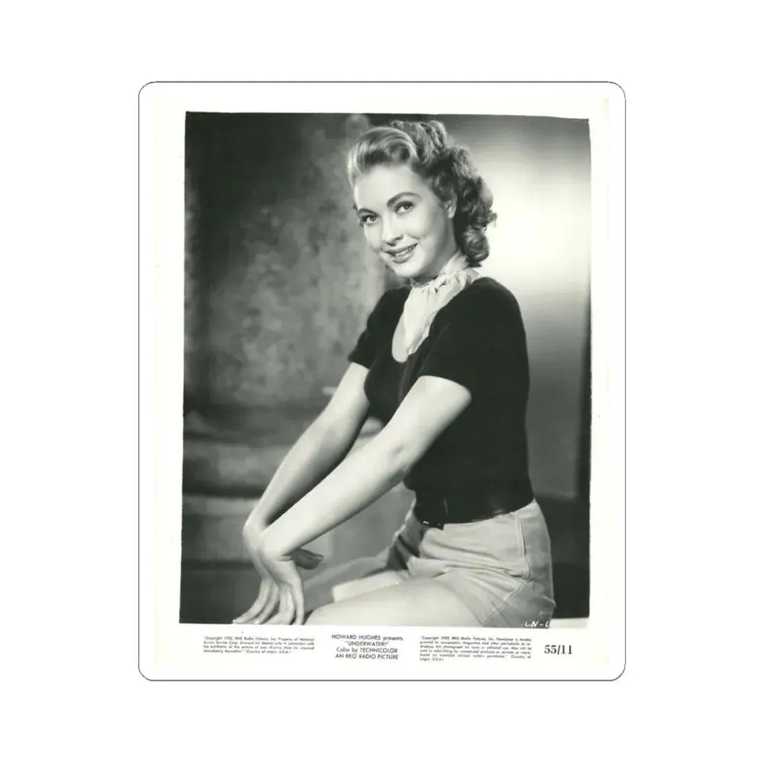 Lori Nelson #197 (Vintage Female Icon) STICKER Vinyl Kiss-Cut Decal 6 Inch White - The Sticker Space