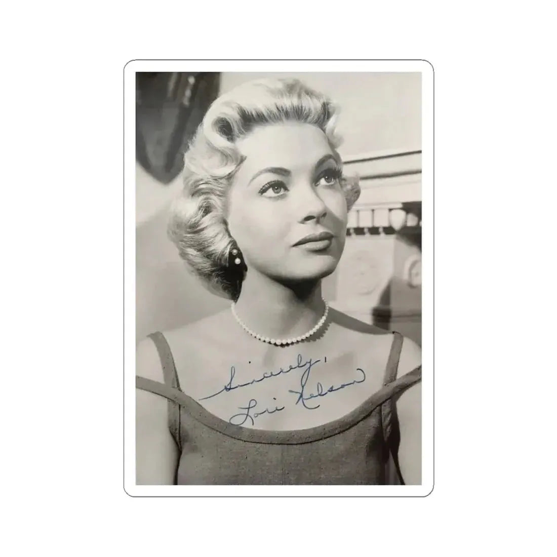 Lori Nelson #201 (Vintage Female Icon) STICKER Vinyl Kiss-Cut Decal 4 Inch White - The Sticker Space