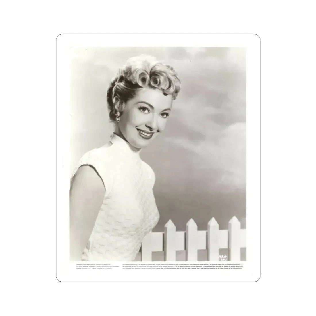 Lori Nelson #204 (Vintage Female Icon) STICKER Vinyl Kiss-Cut Decal 2 Inch White - The Sticker Space