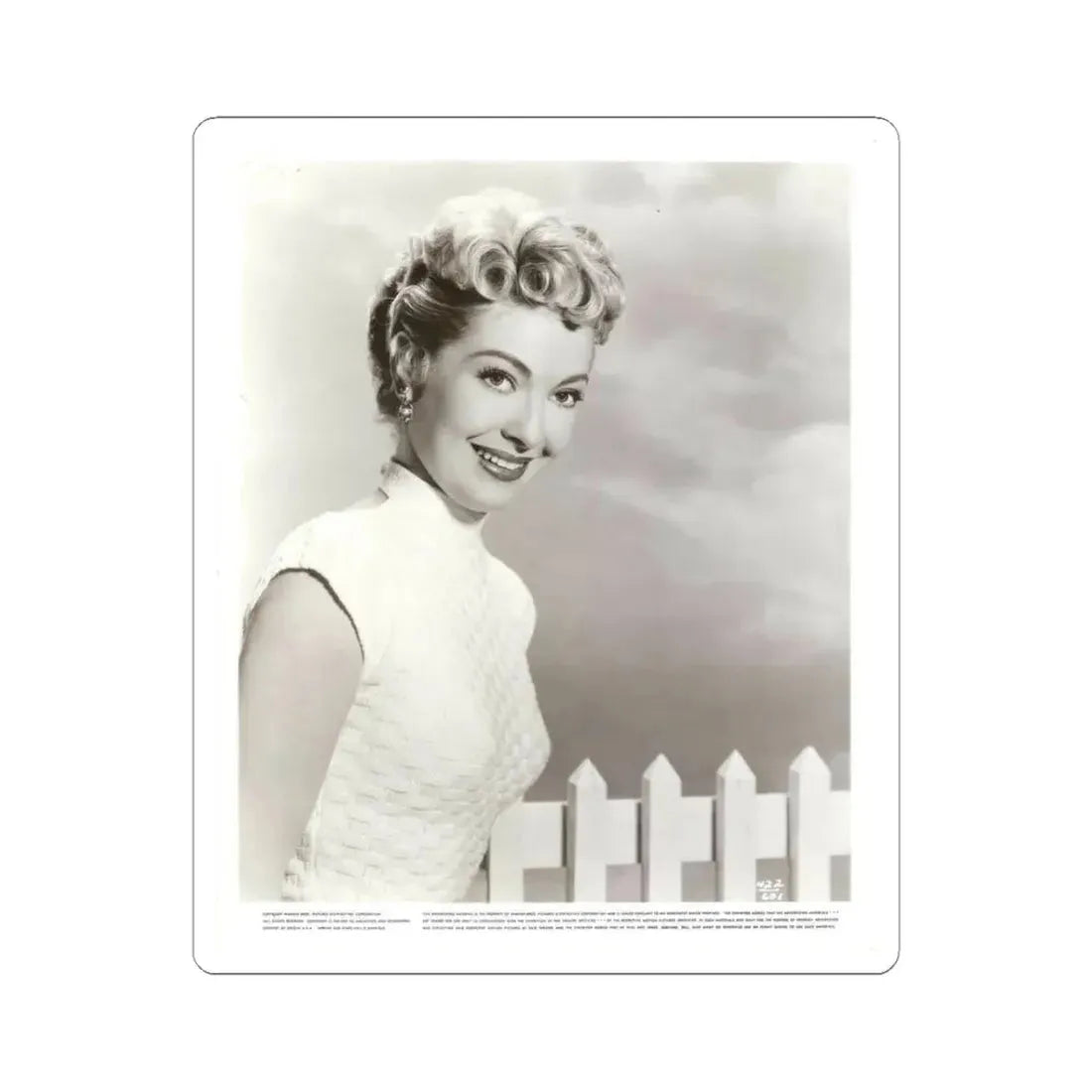 Lori Nelson #204 (Vintage Female Icon) STICKER Vinyl Kiss-Cut Decal 3 Inch White - The Sticker Space