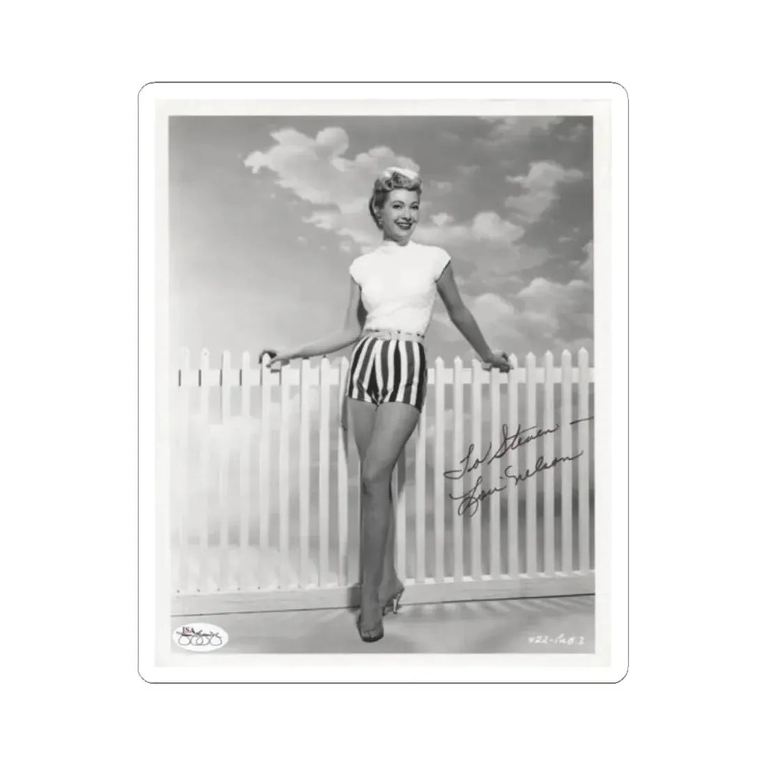 Lori Nelson #214 (Vintage Female Icon) STICKER Vinyl Kiss-Cut Decal 2 Inch White - The Sticker Space