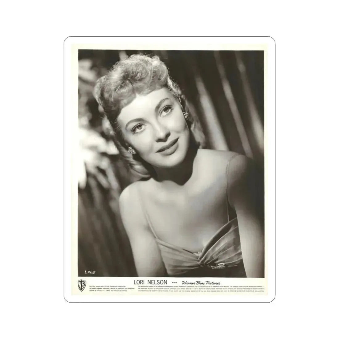 Lori Nelson #216 (Vintage Female Icon) STICKER Vinyl Kiss-Cut Decal 3 Inch White - The Sticker Space