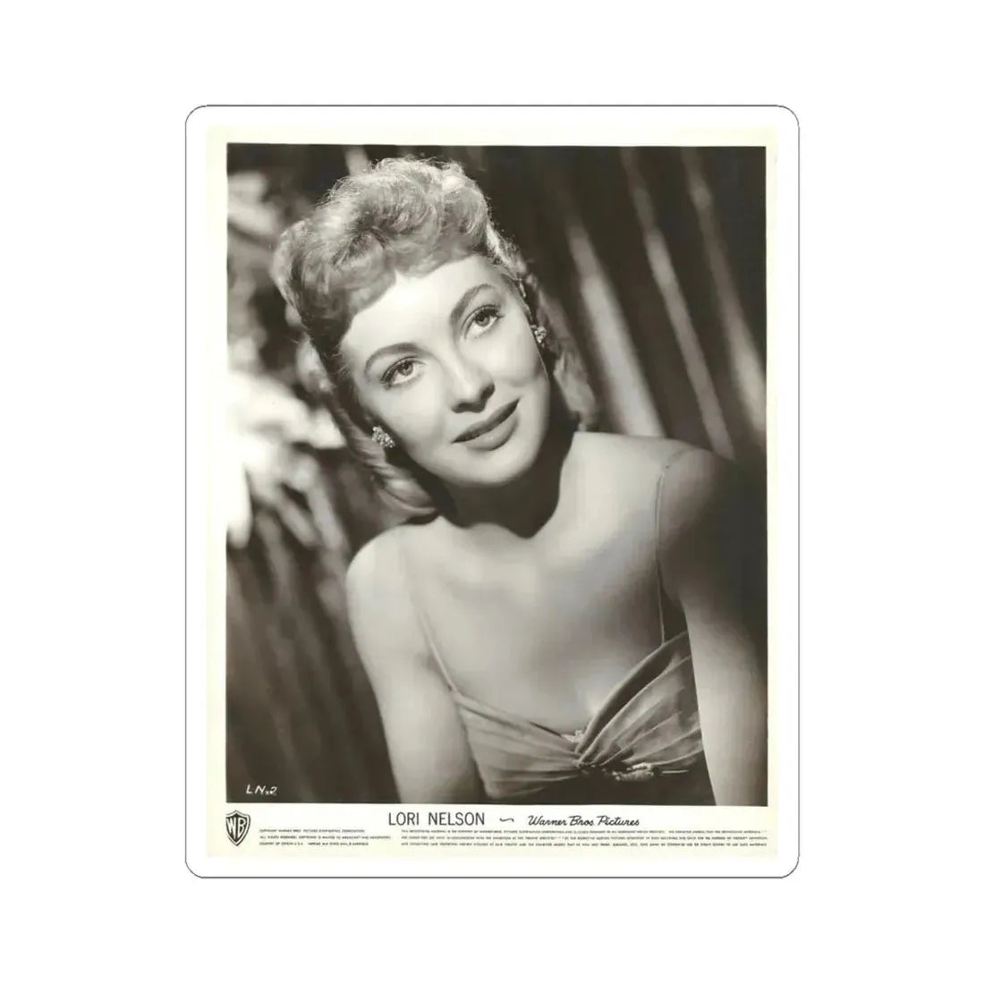 Lori Nelson #216 (Vintage Female Icon) STICKER Vinyl Kiss-Cut Decal 4 Inch White - The Sticker Space