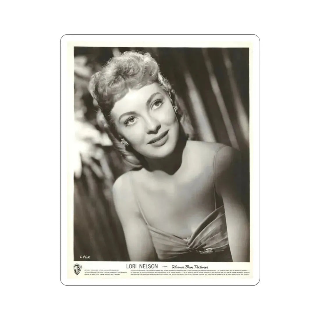 Lori Nelson #216 (Vintage Female Icon) STICKER Vinyl Kiss-Cut Decal 6 Inch White - The Sticker Space