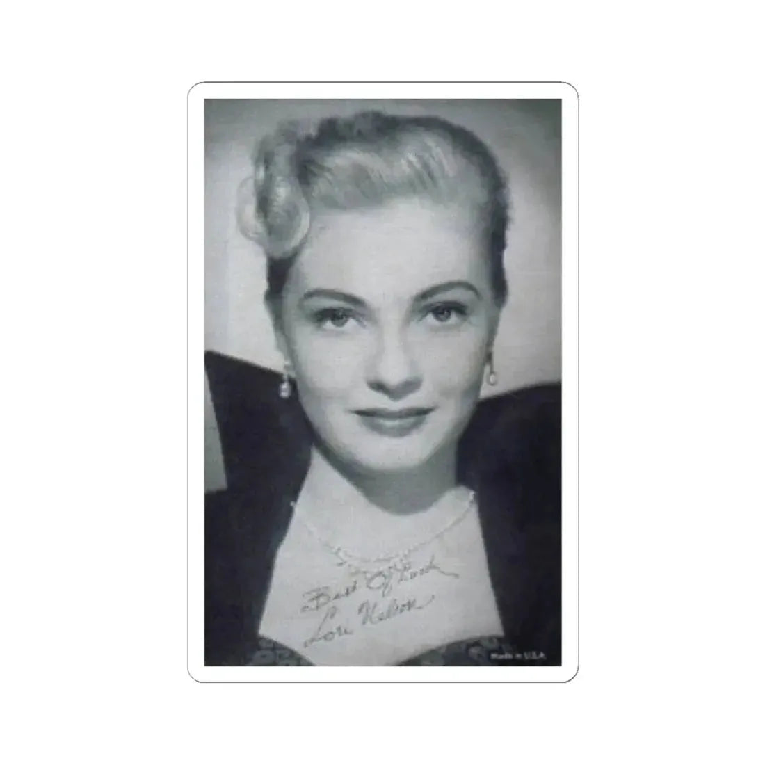 Lori Nelson #39 (Vintage Female Icon) STICKER Vinyl Kiss-Cut Decal 2 Inch White - The Sticker Space