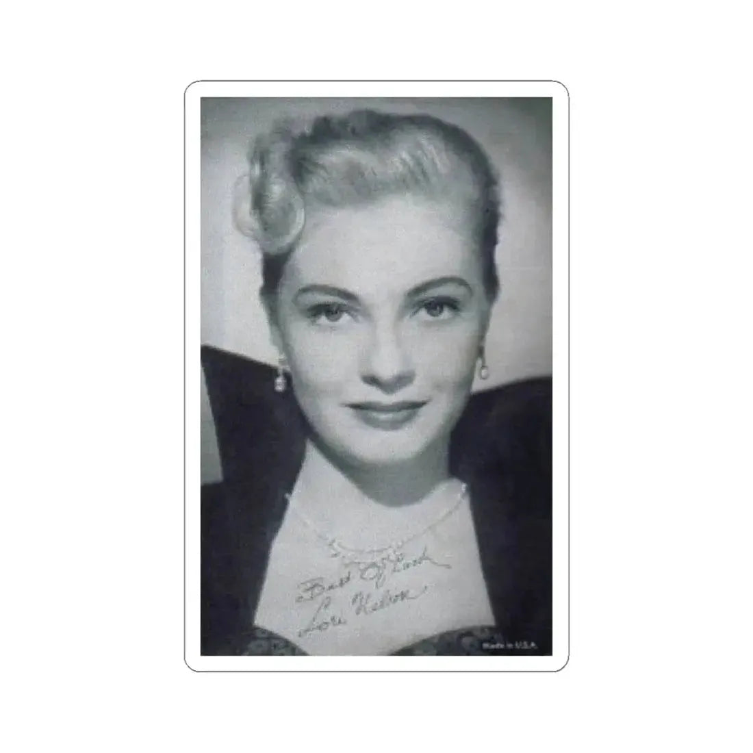 Lori Nelson #39 (Vintage Female Icon) STICKER Vinyl Kiss-Cut Decal 3 Inch White - The Sticker Space