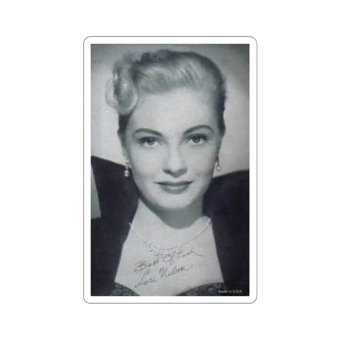 Lori Nelson #39 (Vintage Female Icon) STICKER Vinyl Kiss-Cut Decal 4 Inch White - The Sticker Space