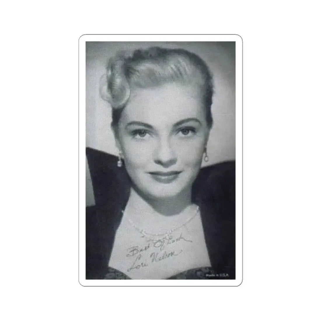 Lori Nelson #39 (Vintage Female Icon) STICKER Vinyl Kiss-Cut Decal 6 Inch White - The Sticker Space