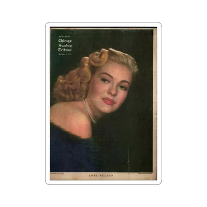 Lori Nelson #48 - (Vintage Female Icon) STICKER Vinyl Kiss-Cut Decal 3 Inch White - The Sticker Space