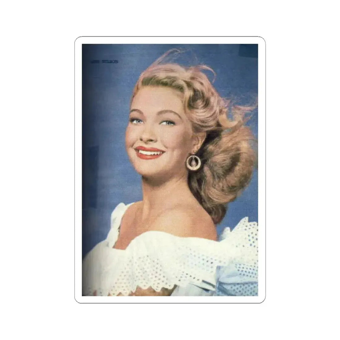 Lori Nelson #51 (Vintage Female Icon) STICKER Vinyl Kiss-Cut Decal 4 Inch White - The Sticker Space