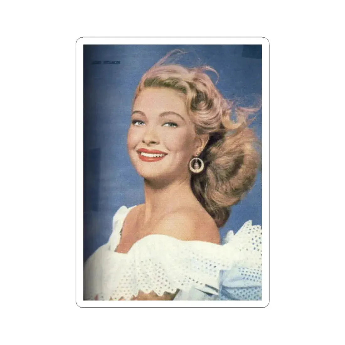 Lori Nelson #51 (Vintage Female Icon) STICKER Vinyl Kiss-Cut Decal 6 Inch White - The Sticker Space