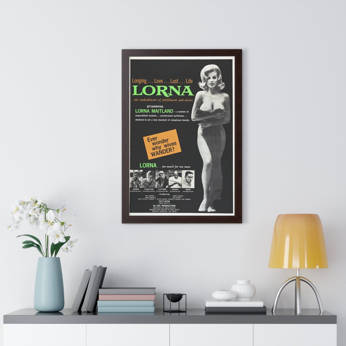 LORNA 1964 - Framed Movie Poster-The Sticker Space