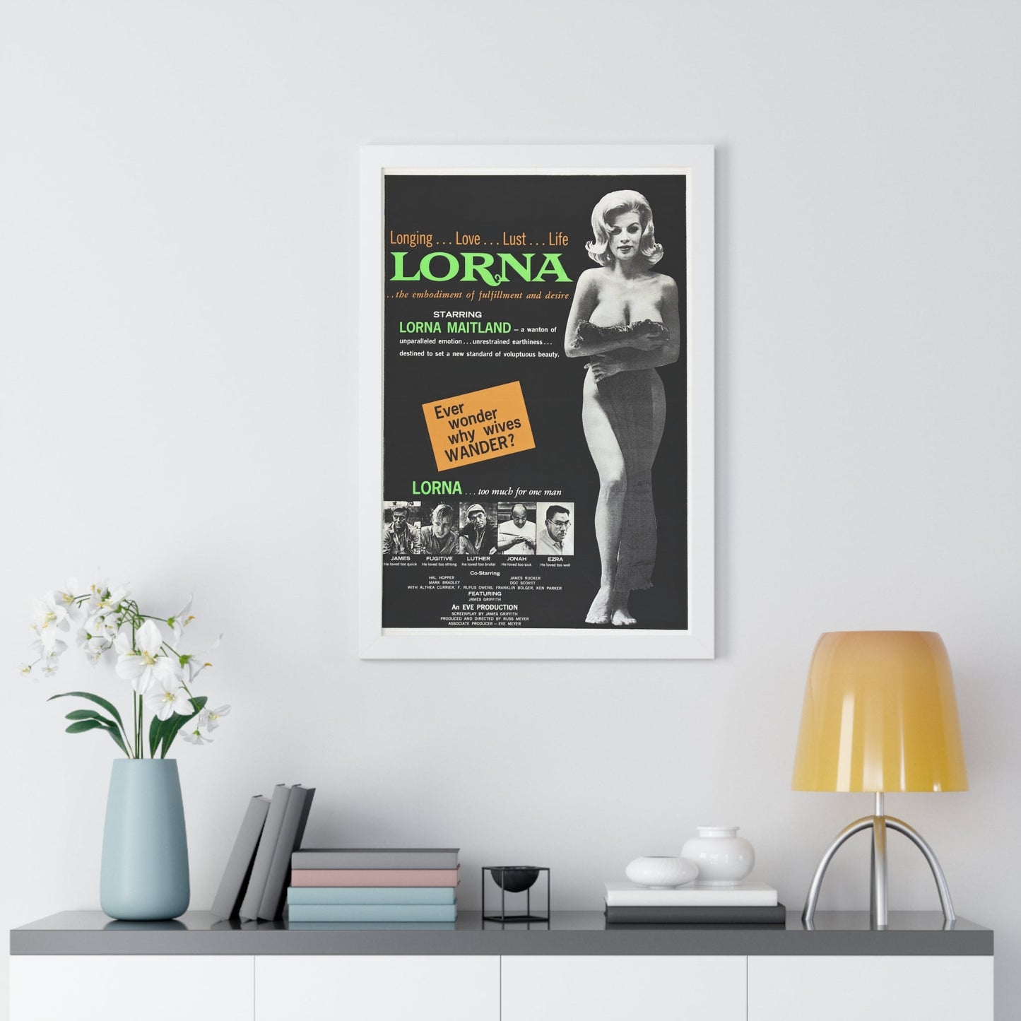 LORNA 1964 - Framed Movie Poster-The Sticker Space