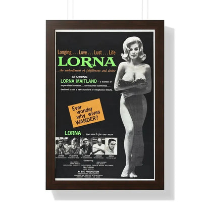 LORNA 1964 - Framed Movie Poster - The Sticker Space