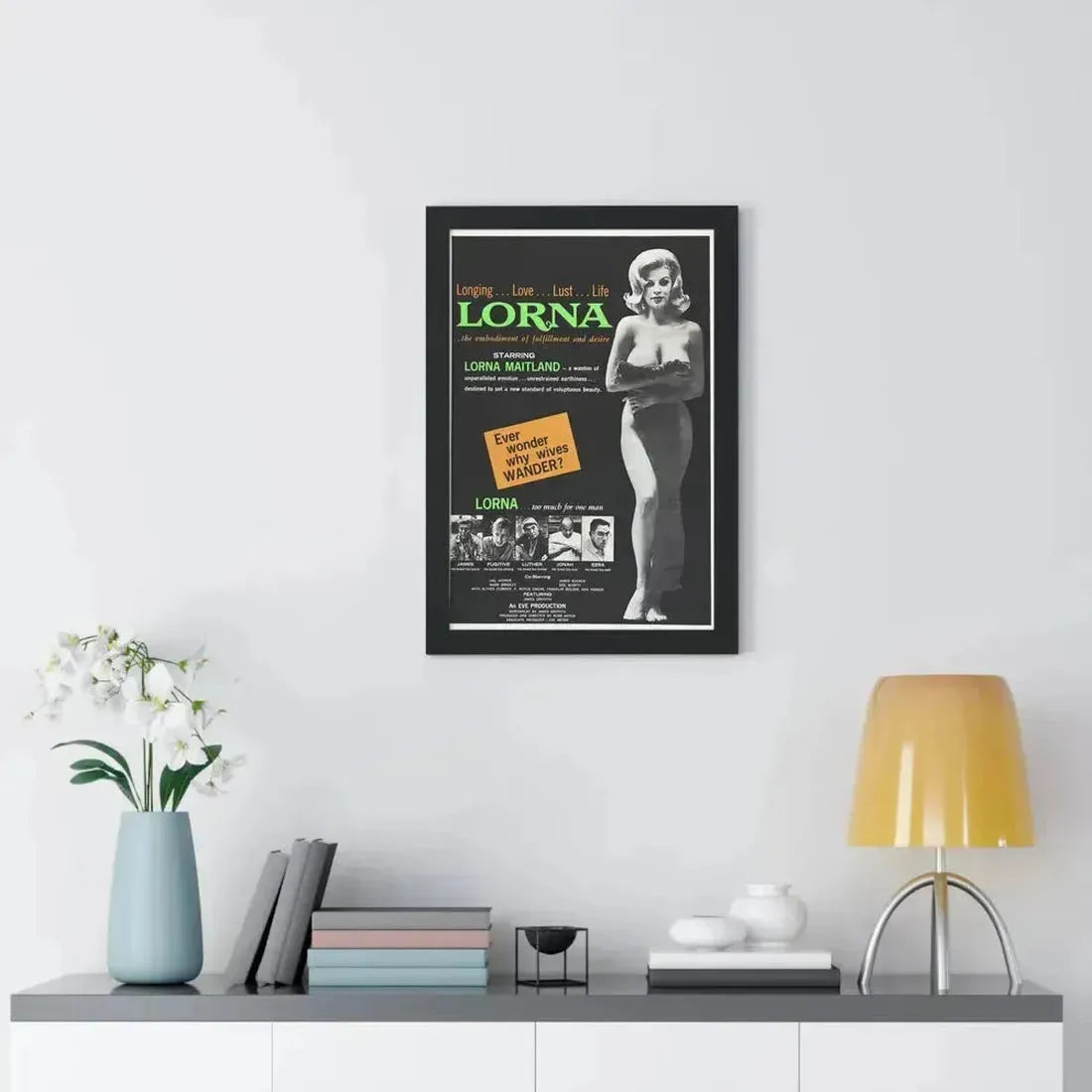 LORNA 1964 - Framed Movie Poster - The Sticker Space