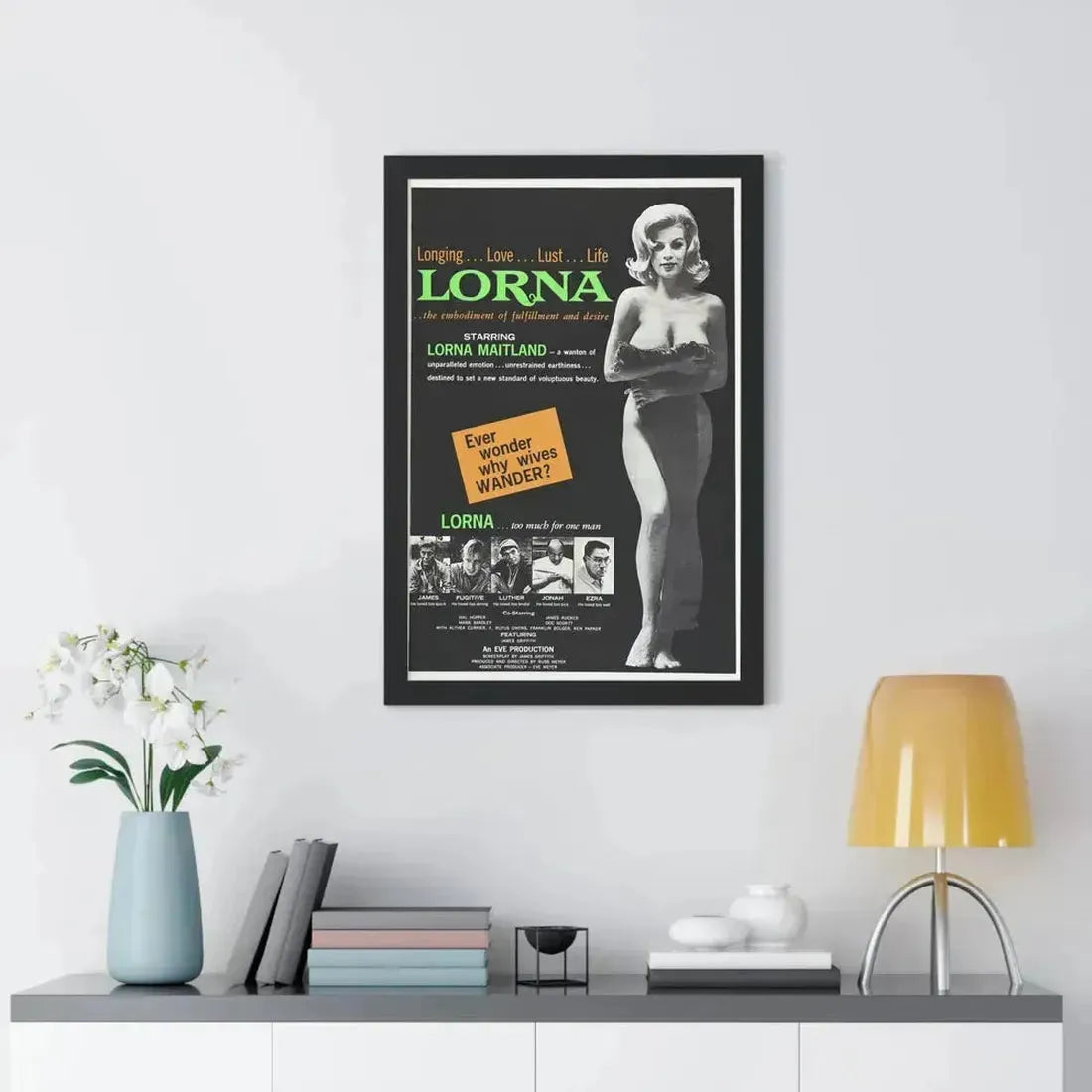 LORNA 1964 - Framed Movie Poster - The Sticker Space