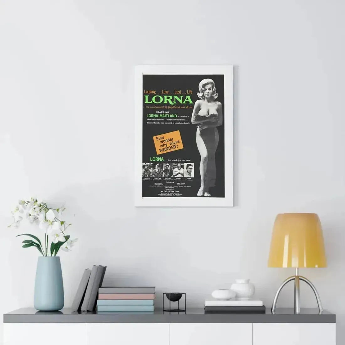 LORNA 1964 - Framed Movie Poster - The Sticker Space