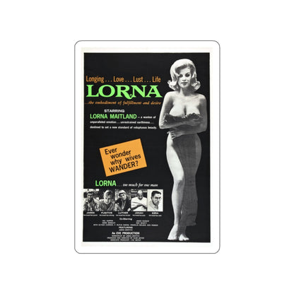 LORNA 1964 Movie Poster STICKER Vinyl Die-Cut Decal-2 Inch-The Sticker Space