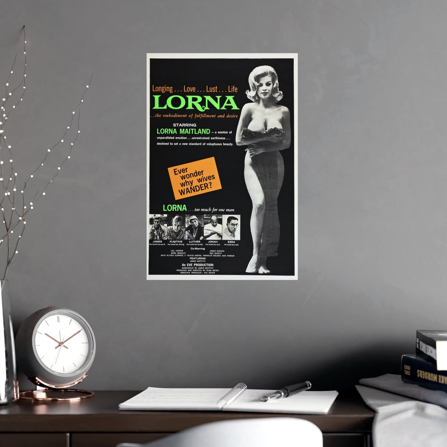 LORNA 1964 - Paper Movie Poster-The Sticker Space