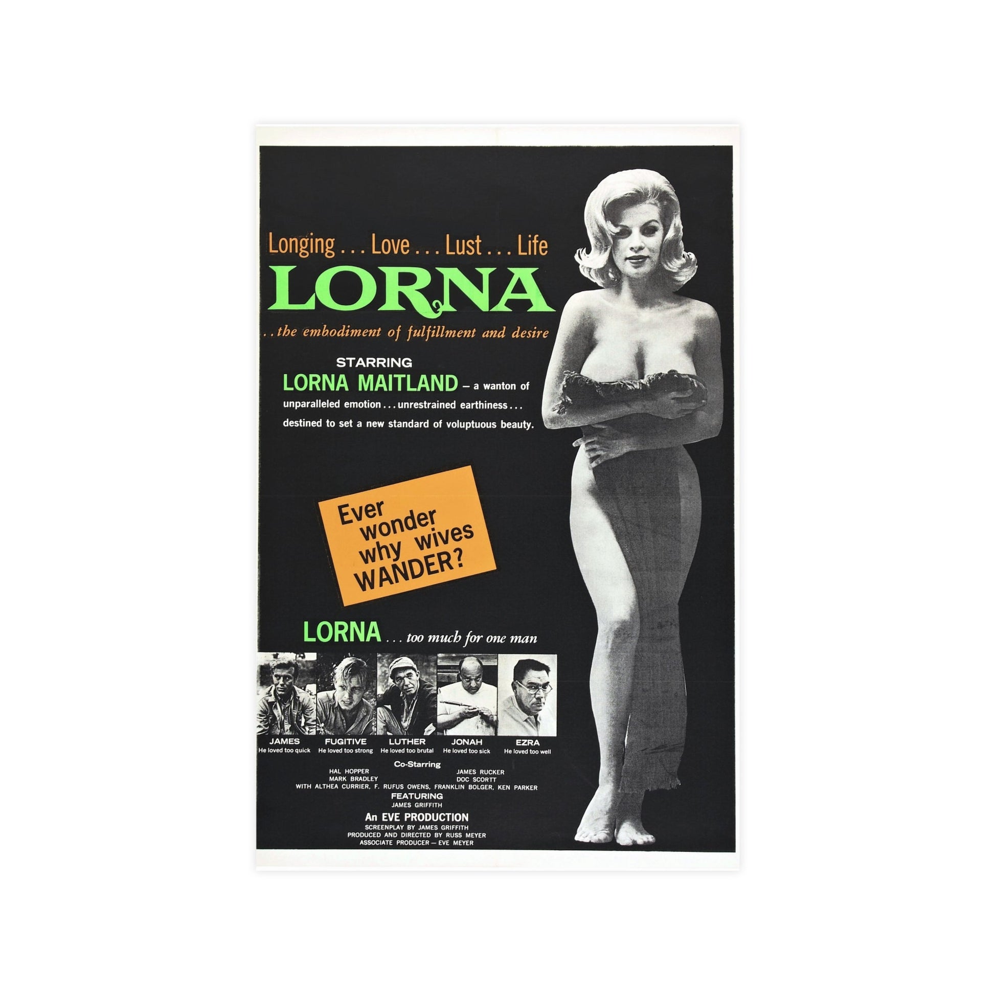 LORNA 1964 - Paper Movie Poster-11″ x 17″ (Vertical)-The Sticker Space