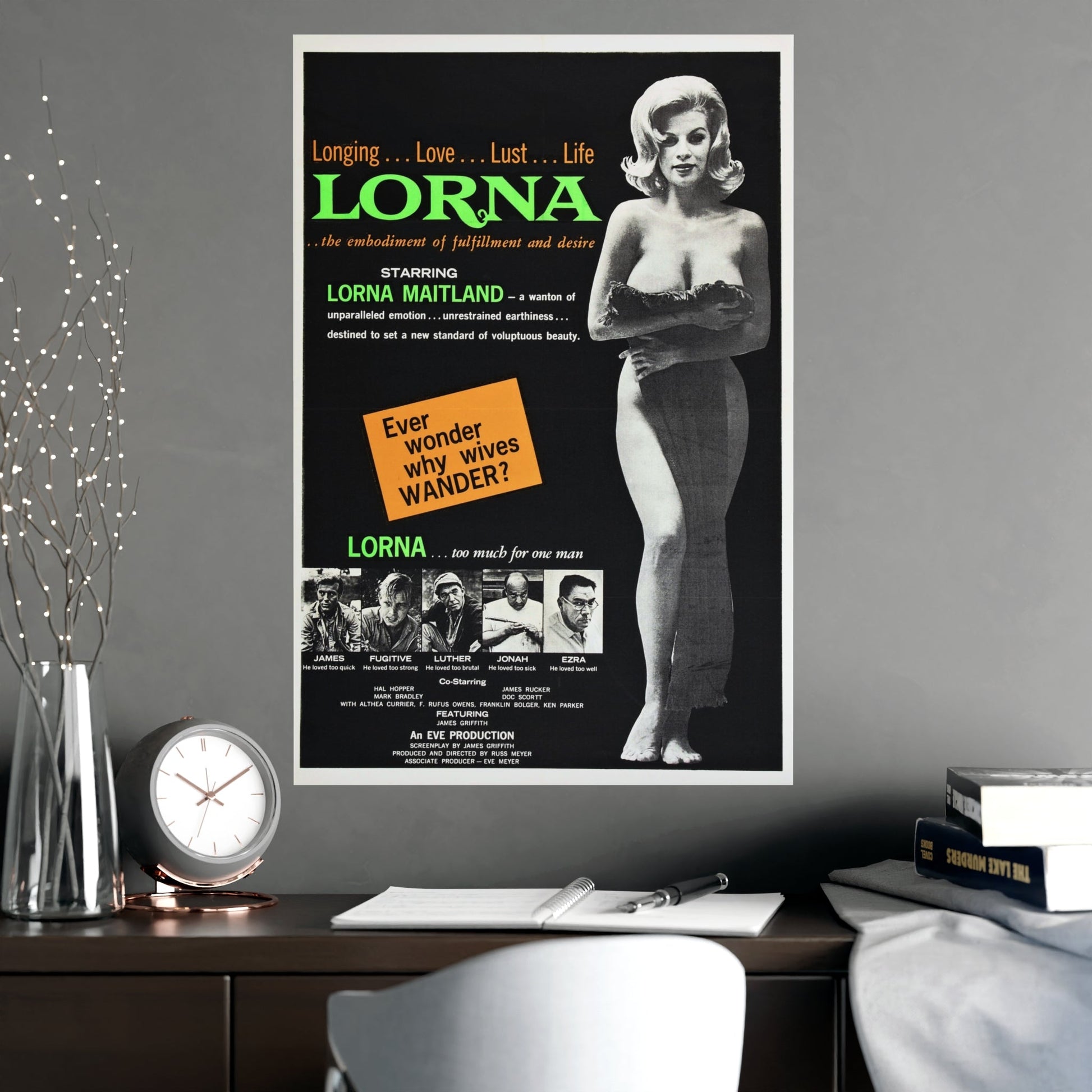 LORNA 1964 - Paper Movie Poster-The Sticker Space
