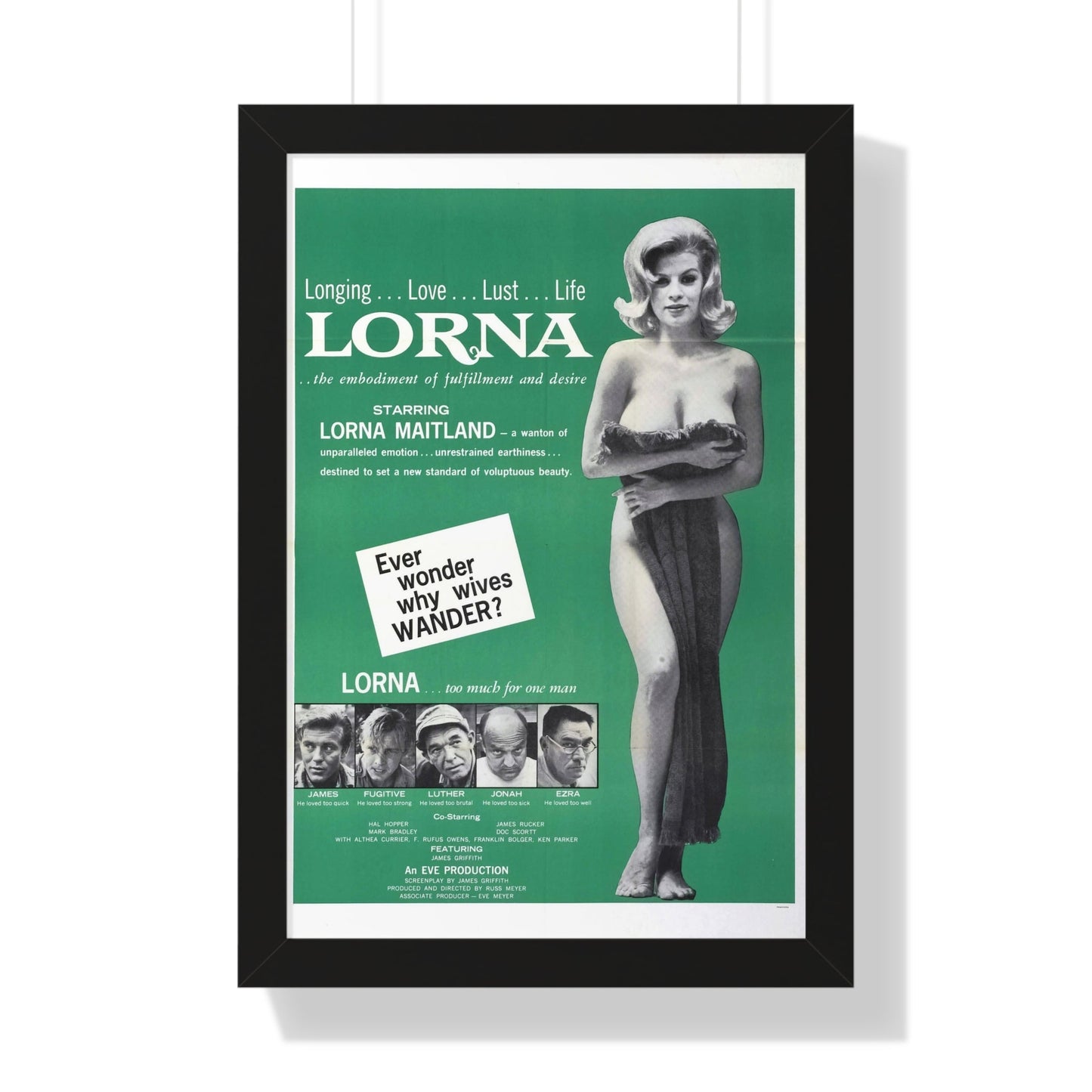 LORNA (2) 1964 - Framed Movie Poster-16″ x 24″-The Sticker Space