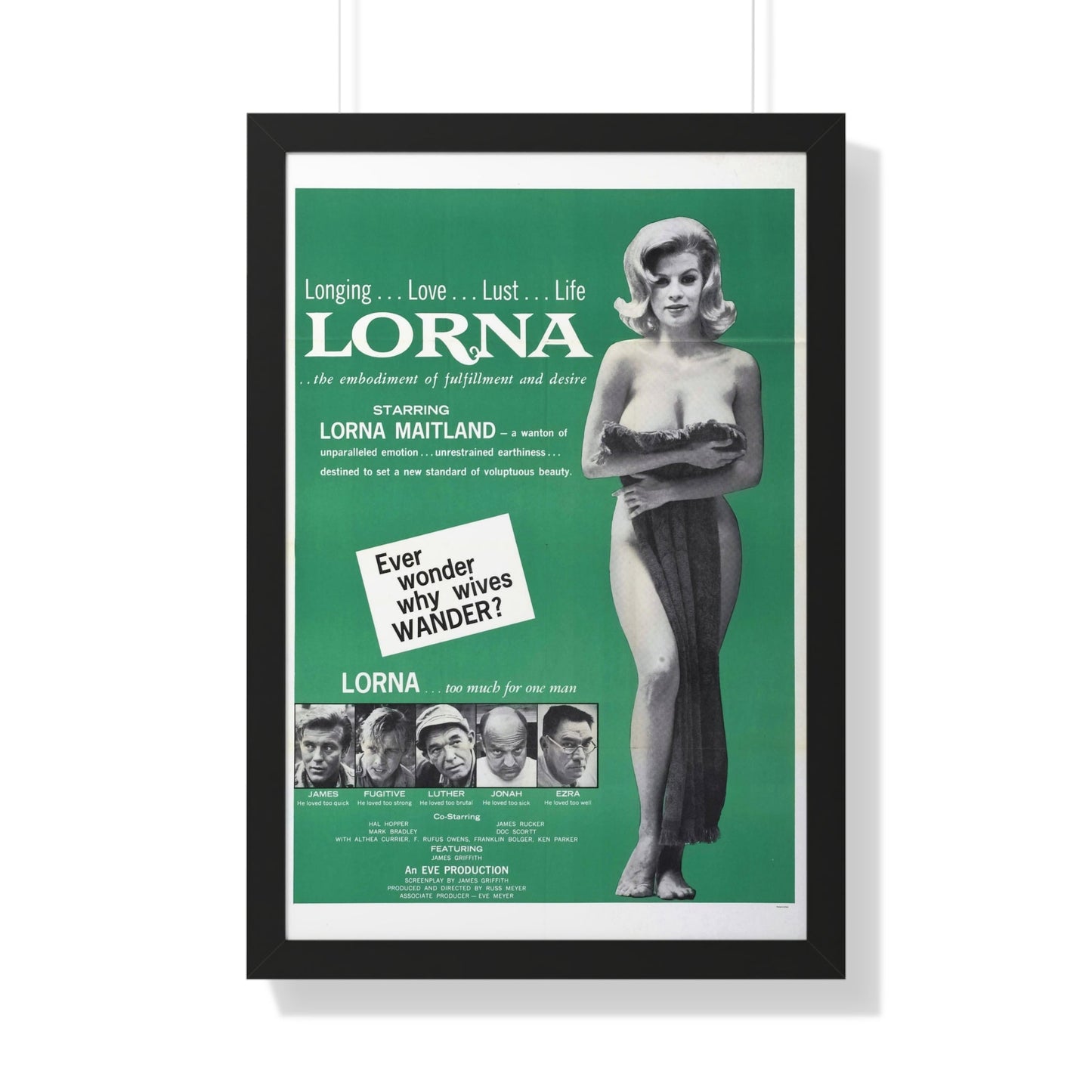 LORNA (2) 1964 - Framed Movie Poster-20" x 30"-The Sticker Space