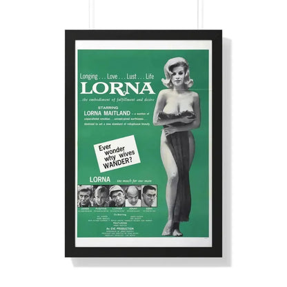 LORNA (2) 1964 - Framed Movie Poster 20" x 30" Black - The Sticker Space