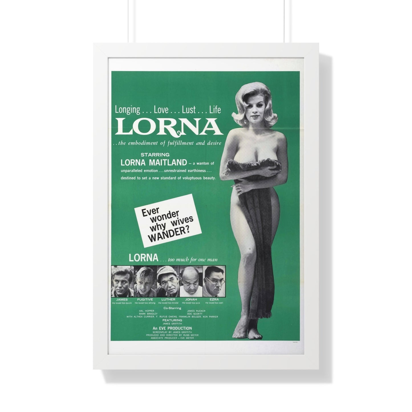 LORNA (2) 1964 - Framed Movie Poster-20" x 30"-The Sticker Space