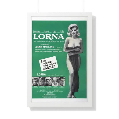 LORNA (2) 1964 - Framed Movie Poster 20" x 30" White - The Sticker Space