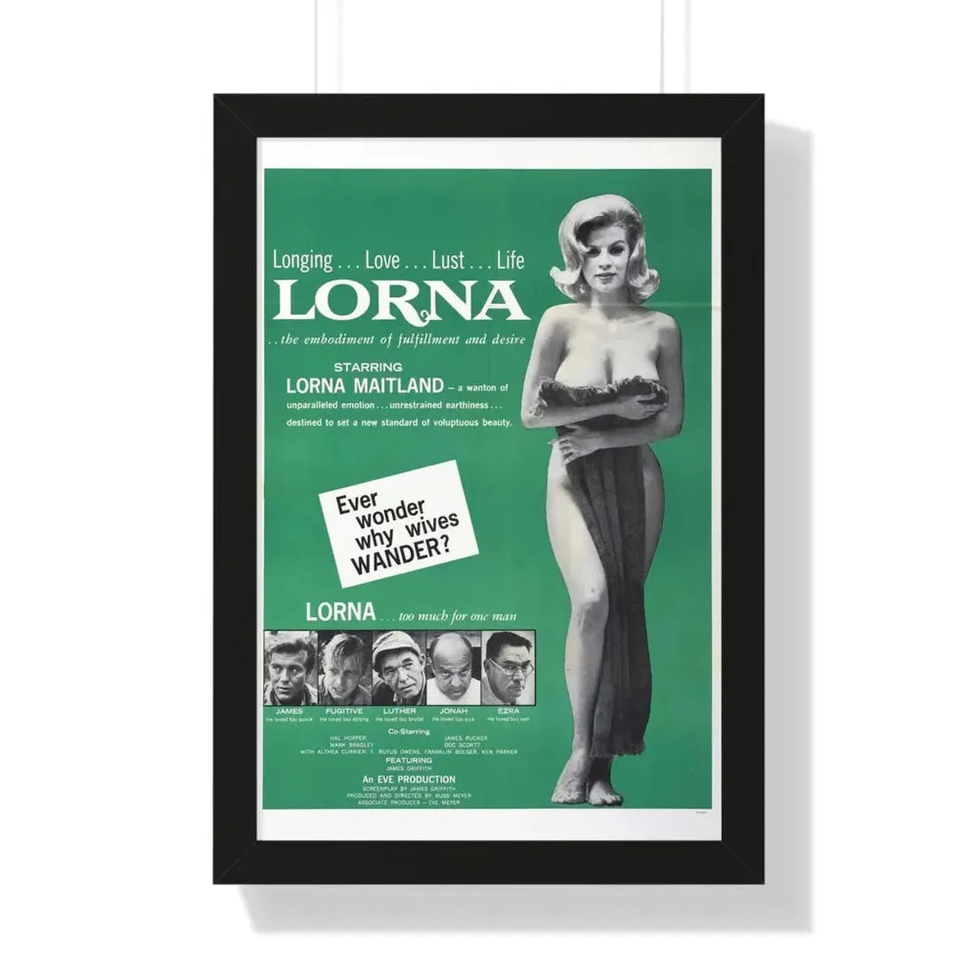 LORNA (2) 1964 - Framed Movie Poster - The Sticker Space