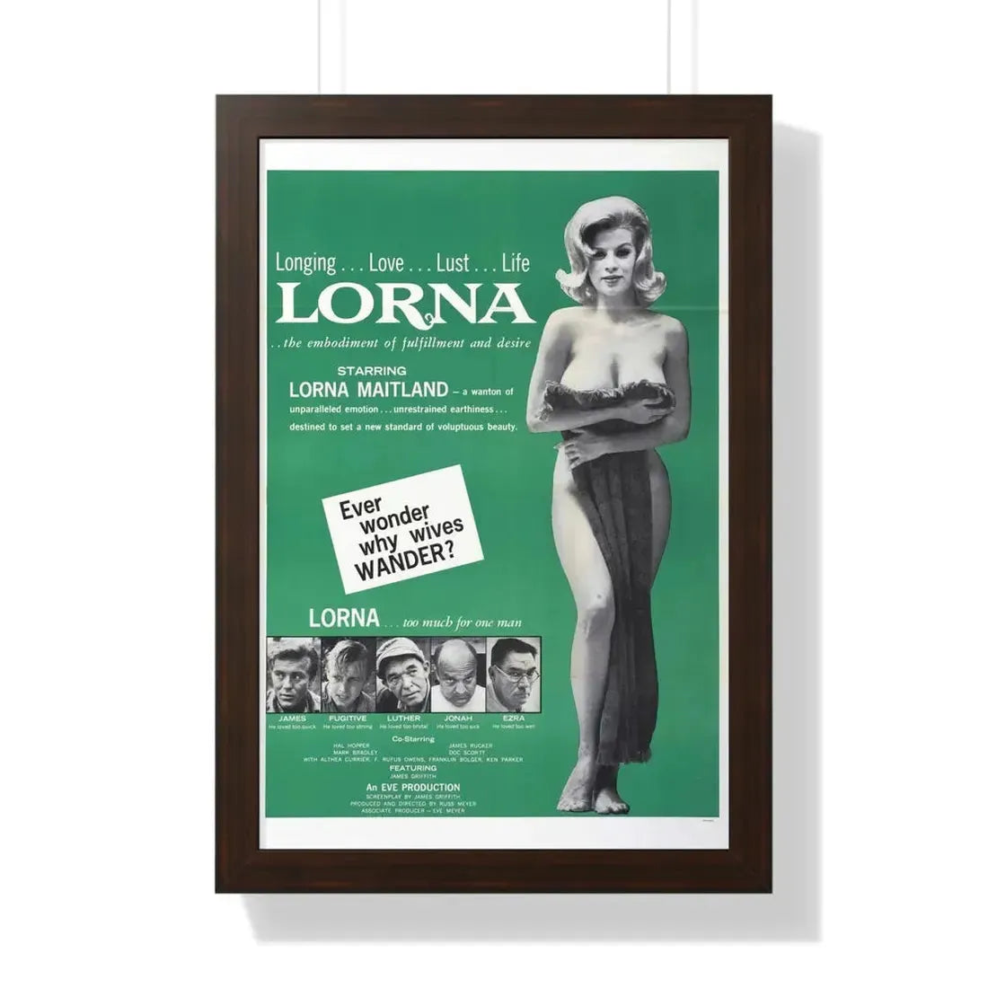 LORNA (2) 1964 - Framed Movie Poster - The Sticker Space
