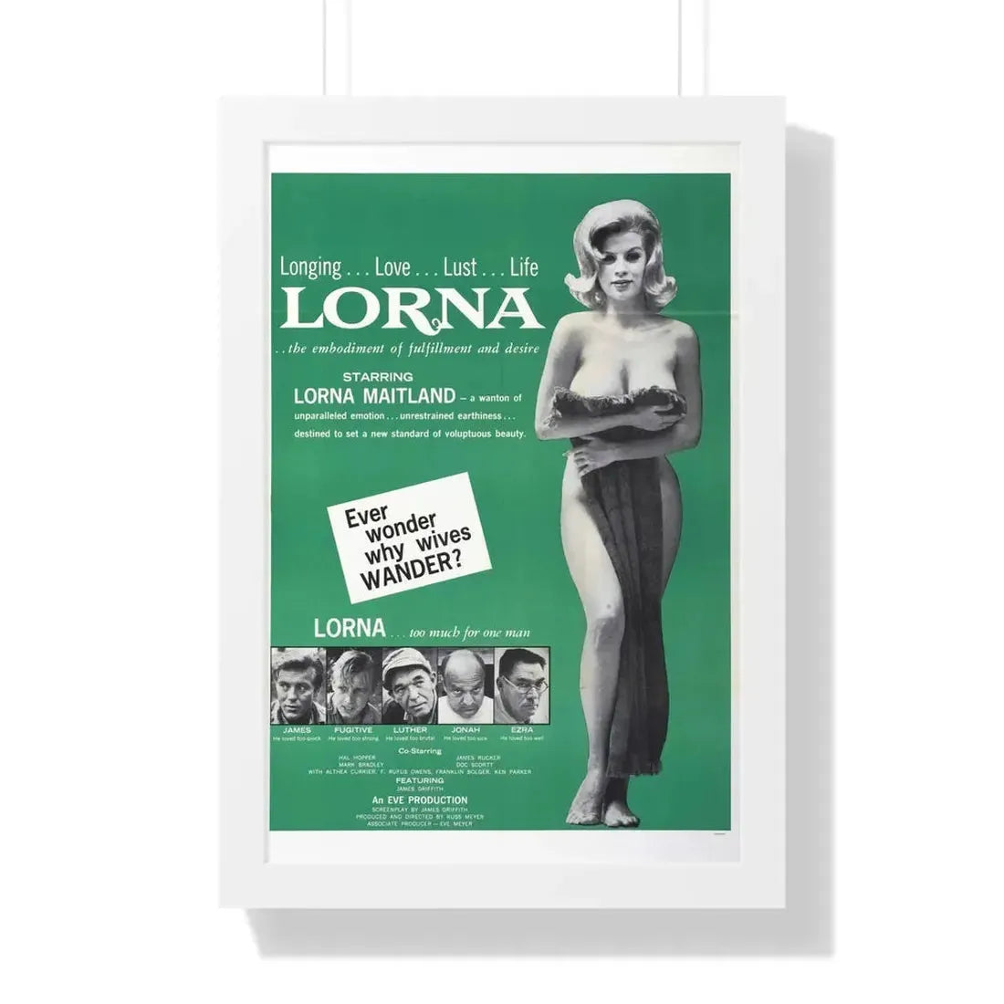LORNA (2) 1964 - Framed Movie Poster - The Sticker Space